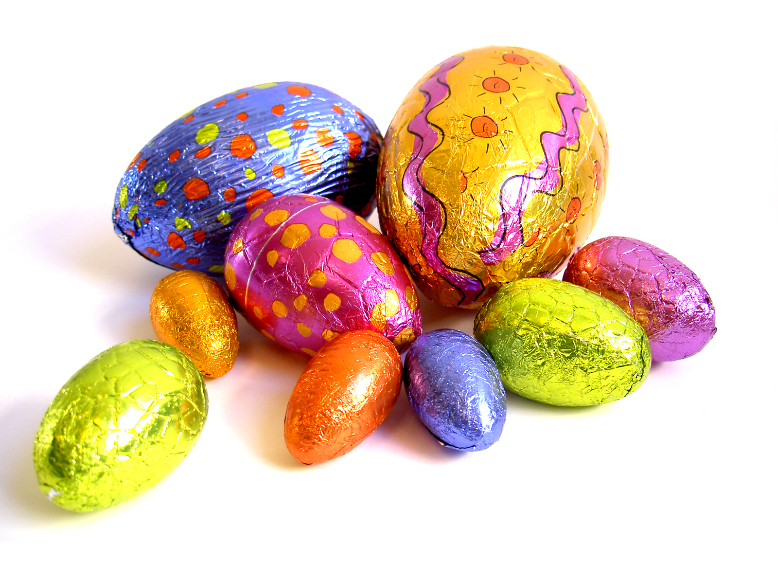 Easter eggs chocolate