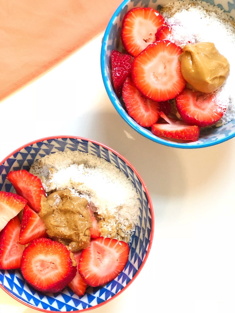 Strawberry and Coconut Oatmeal