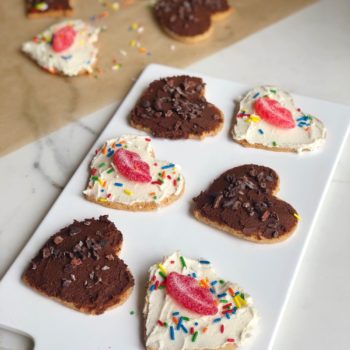 Paleo Almond Flour Sugar Cookies on a board